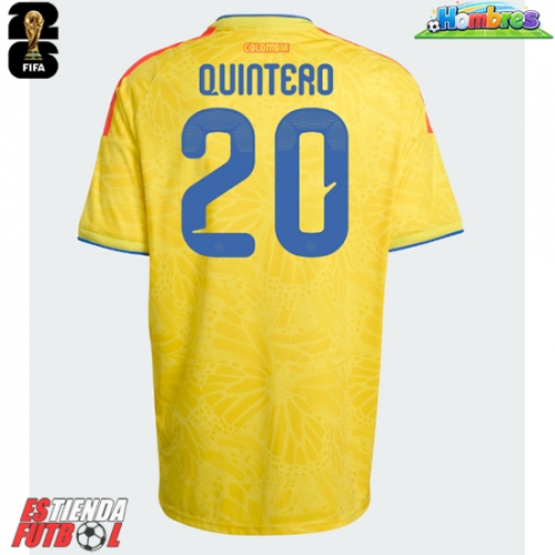 Colombia Juan Fernando Quintero #20 Primera Equipación Mundial 2026 Manga Corta